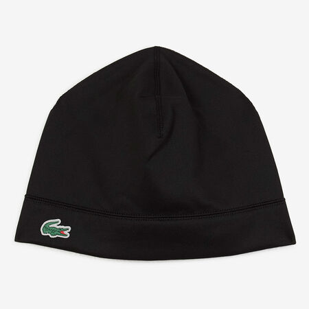 LACOSTE BEANIE SIDE LOGO SPORT BLACK/GREEN MEN
