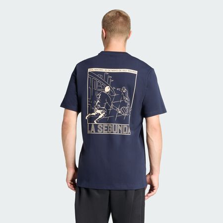 ADIDAS PERFORMANCE T-shirt coton épais Heritage Real Madrid Legend Ink HOMME