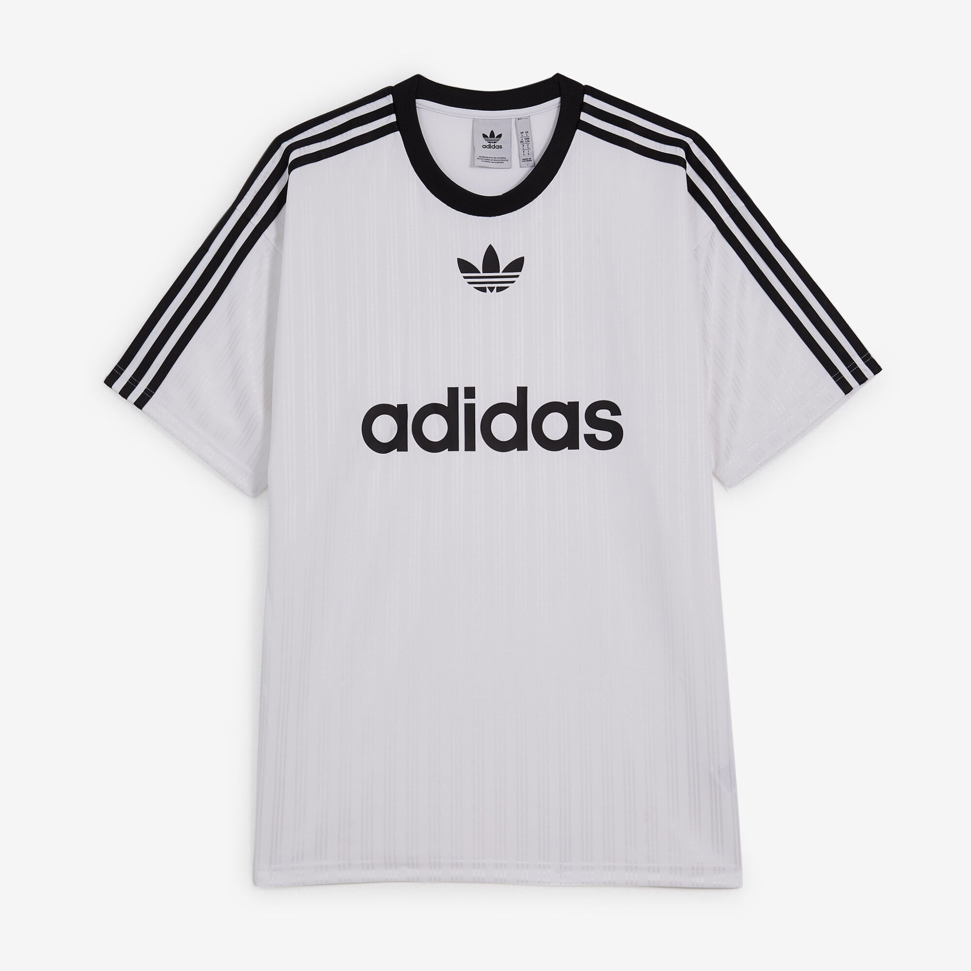 ADIDAS ORIGINALS TEE SHIRT JERSEY 3 STRIPES WHITE TEE SHIRT MEN Courir