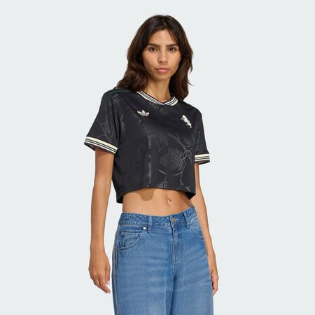 ADIDAS PERFORMANCE Juventus 25/26 Cropped Third Jersey Black / Ecru Tint WOMEN