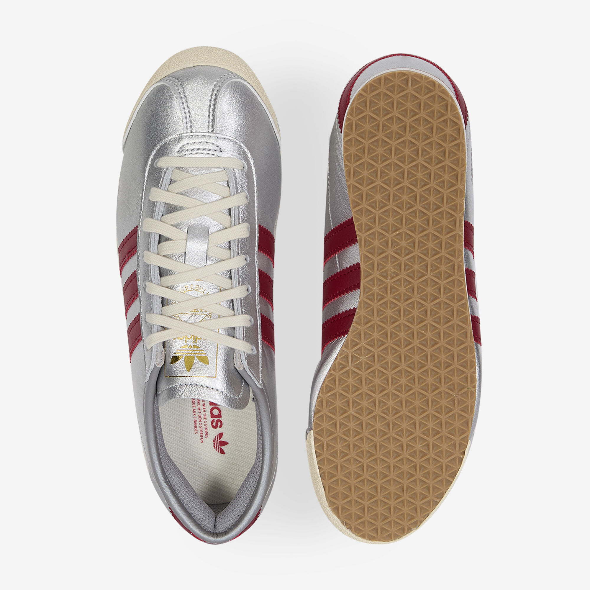 Italia 70s  Argent/rouge