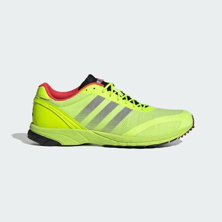 ADIDAS ORIGINALS Adizero Adios OG Shoes Lucid Lemon / Core Black / Bright Red UNISEX