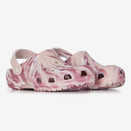 CROCS CLASSIC CLOG MARBLED BEIGE/PINK WOMEN