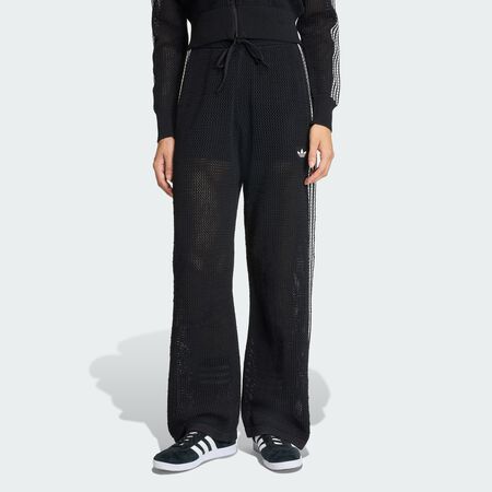 ADIDAS ORIGINALS PANTALON DE SURVÊTEMENT KNITTED CROCHET FIREBIRD Black FEMME