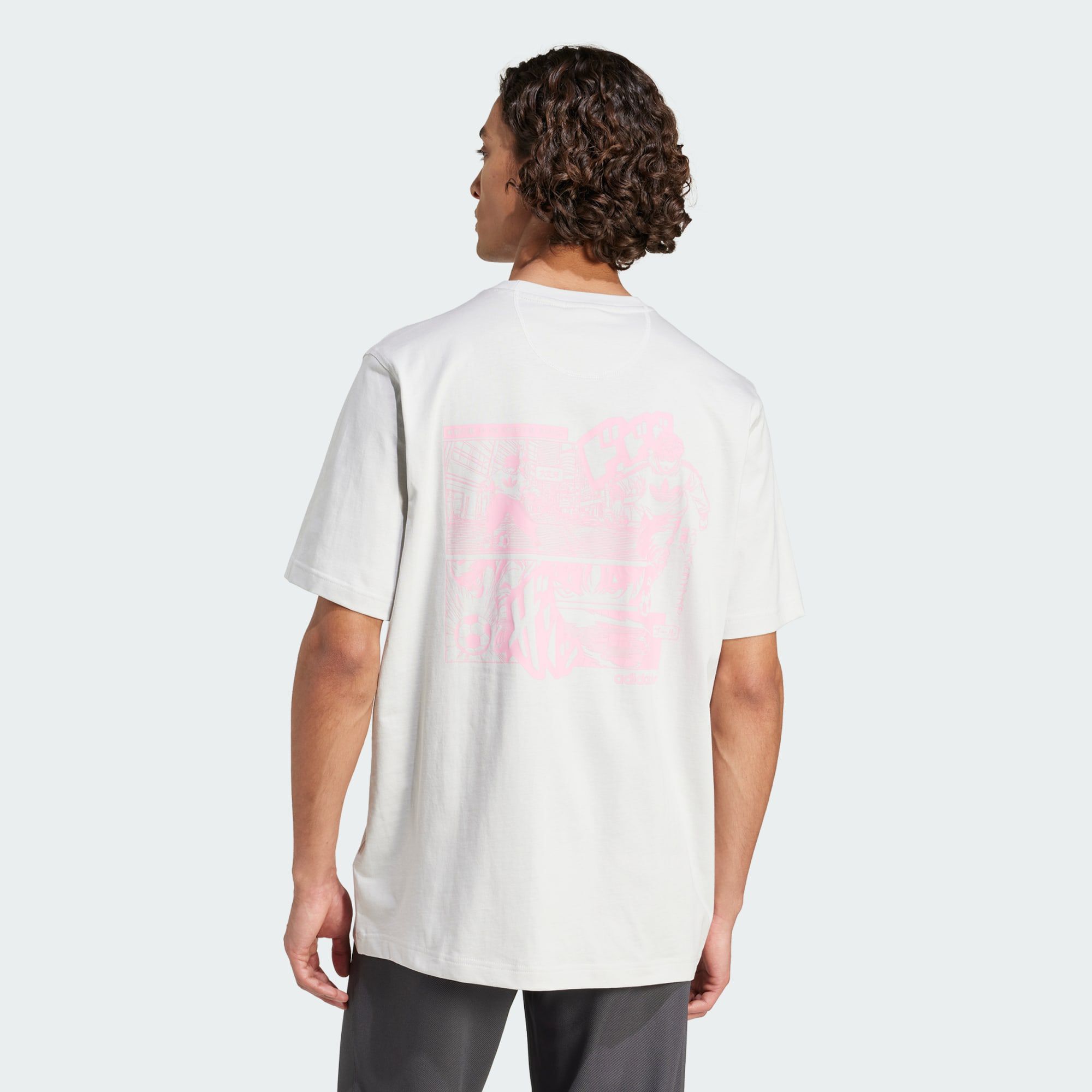 ADIDAS ORIGINALS Japanese Manga Graphic Tee Grey One - TEE