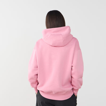 NIKE HOODIE PHOENIX LONG OVERSIZED PINK/WHITE WOMEN