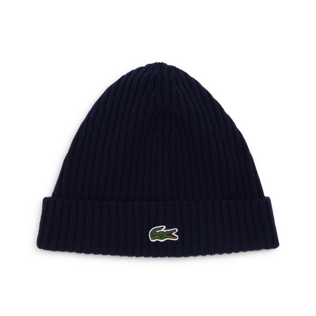 LACOSTE BEANIE CLASSIC LOGO MARINE HOMME