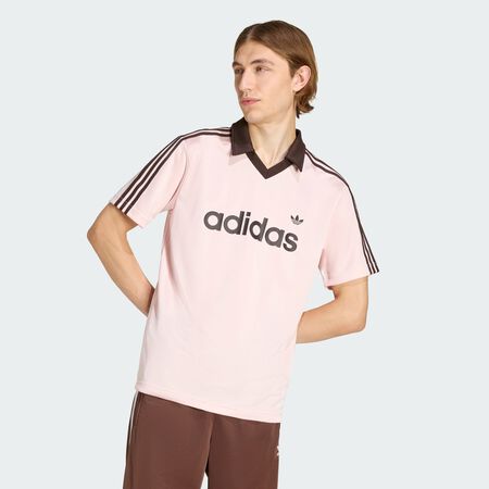 ADIDAS ORIGINALS JERSEY ARCHIVE COLLAR PINK MEN