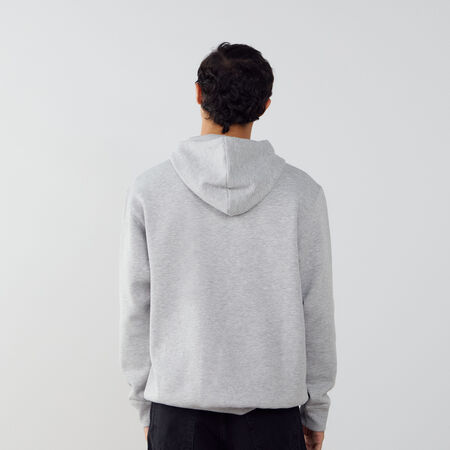 NEW BALANCE HOODIE SMALL LOGO GREY/WHITE MEN