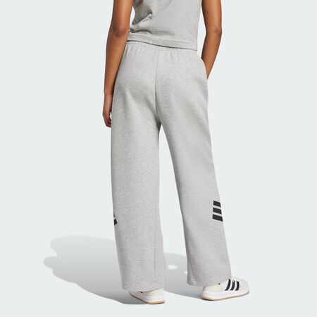 ADIDAS SPORTSWEAR Future Icons 3-Stripes Open-Hem Pants Medium Grey Heather WOMEN