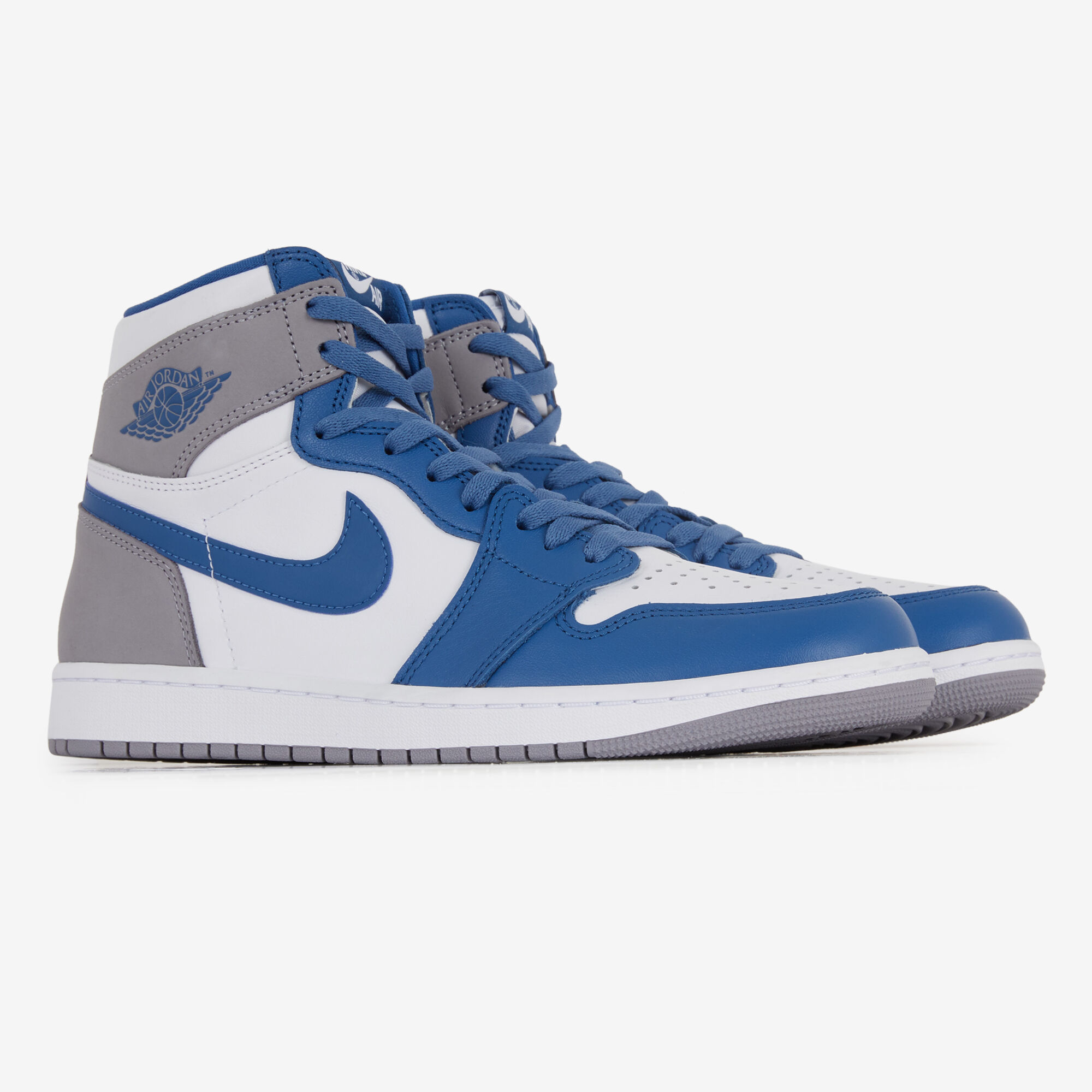 Nike air jordan hot sale 1 mid blauw