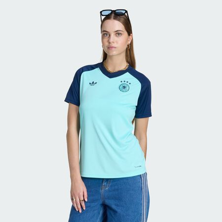 ADIDAS PERFORMANCE Maillot Pr&eacute;-match Ext&eacute;rieur Allemagne&nbsp;2026 Flash Aqua FEMME