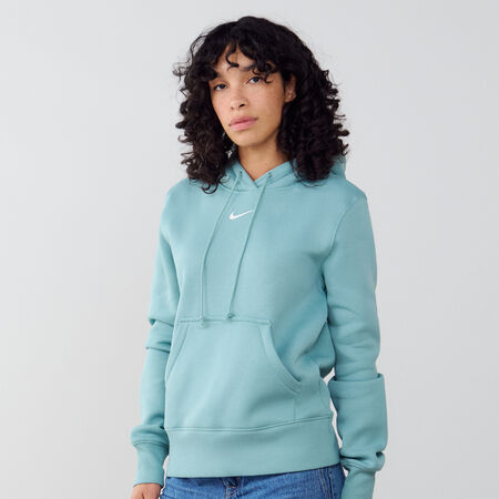NIKE HOODIE CLUB CENTERED LOGO BLUE WOMEN