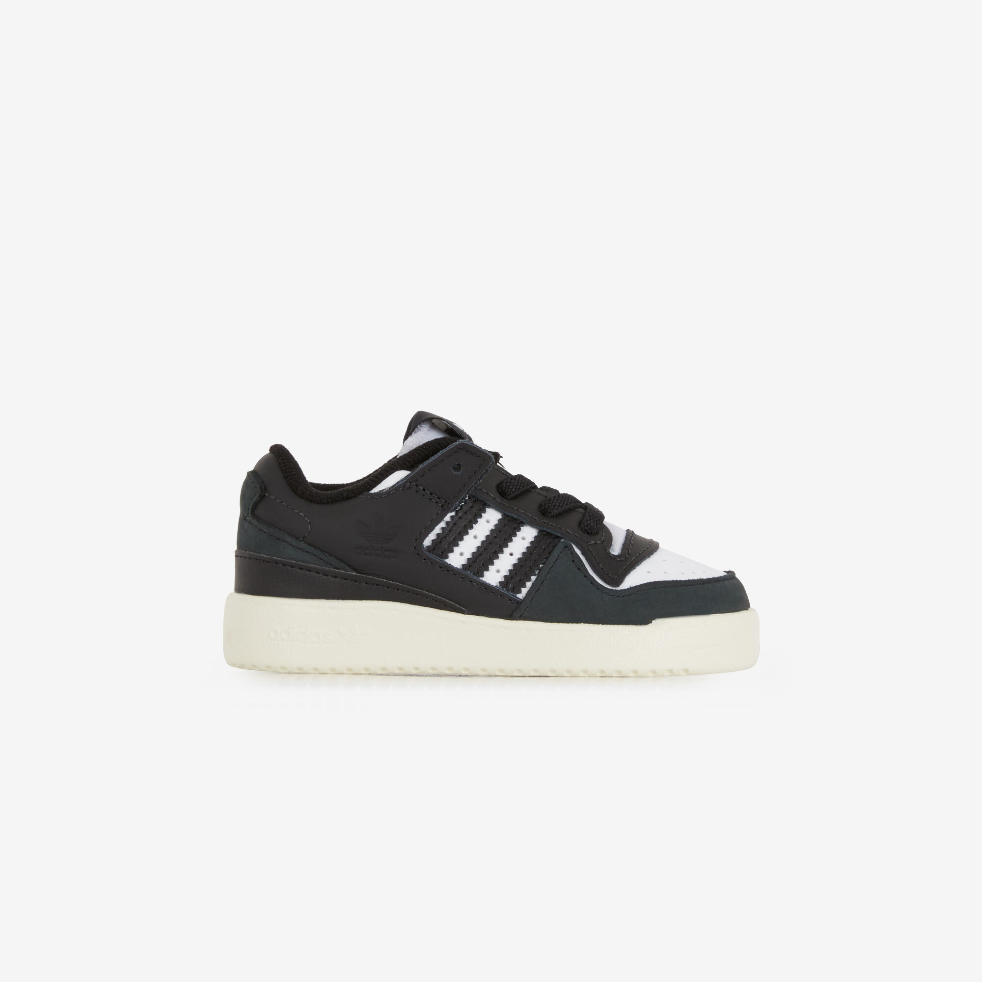 ADIDAS ORIGINALS FORUM LOW EL CL BLACK WHITE SNEAKERS CHILDREN