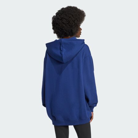 ADIDAS ORIGINALS Sweat-shirt à capuche ample molleton Essentials Dark Blue FEMME