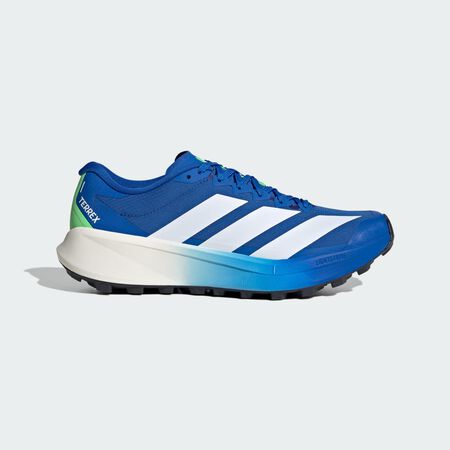 ADIDAS ORIGINALS Terrex Agravic 4 Trail Running Shoes Blue / Cloud White / Lime Burst MEN