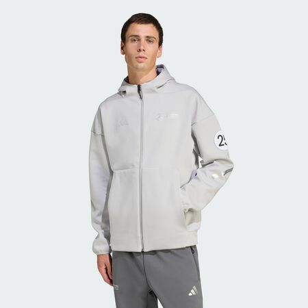 ADIDAS PERFORMANCE Mercedes - AMG Petronas Formula One Team Silver Arrows Full-Zip Hood Grey Two MEN
