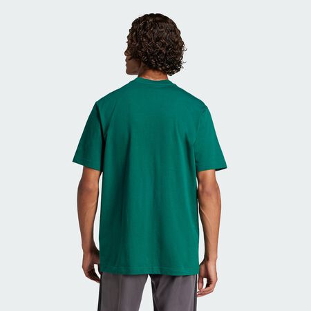 ADIDAS SPORTSWEAR Essentials Small Logo Single Jersey Tee Collegiate Green / Black MEN