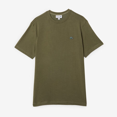 LACOSTE TEE SHIRT CLASSIC SMALL LOGO SL GREEN MEN
