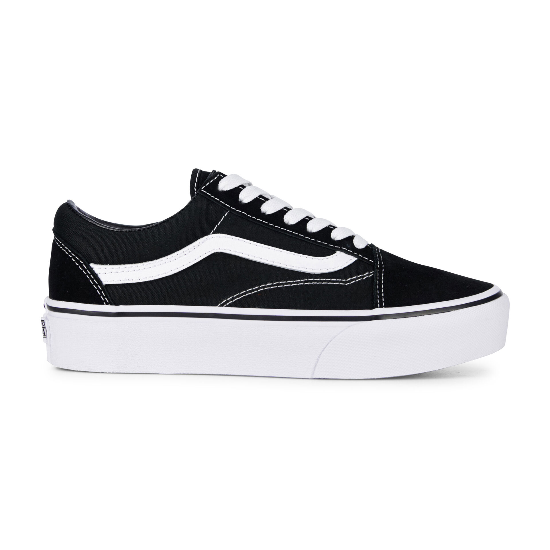 vans old skool black true white van9bw