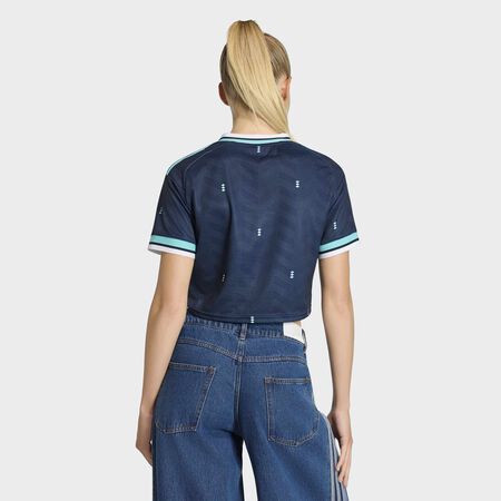 ADIDAS ORIGINALS Germany 26 Away Cropped Jersey Collegiate Navy WOMEN