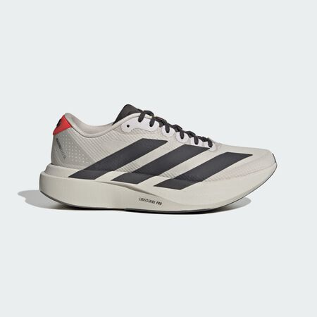 ADIDAS PERFORMANCE ADIZERO EVO SL WOVEN AUDI REVOLUT F1 TEAM SHOES Chalk Pearl / Utility Black / Hi-Res Red WOMEN