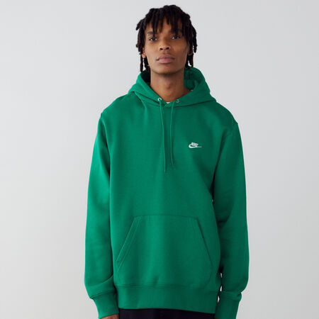 HOODIE CLUB SMALL LOGO : VERT/BLANC