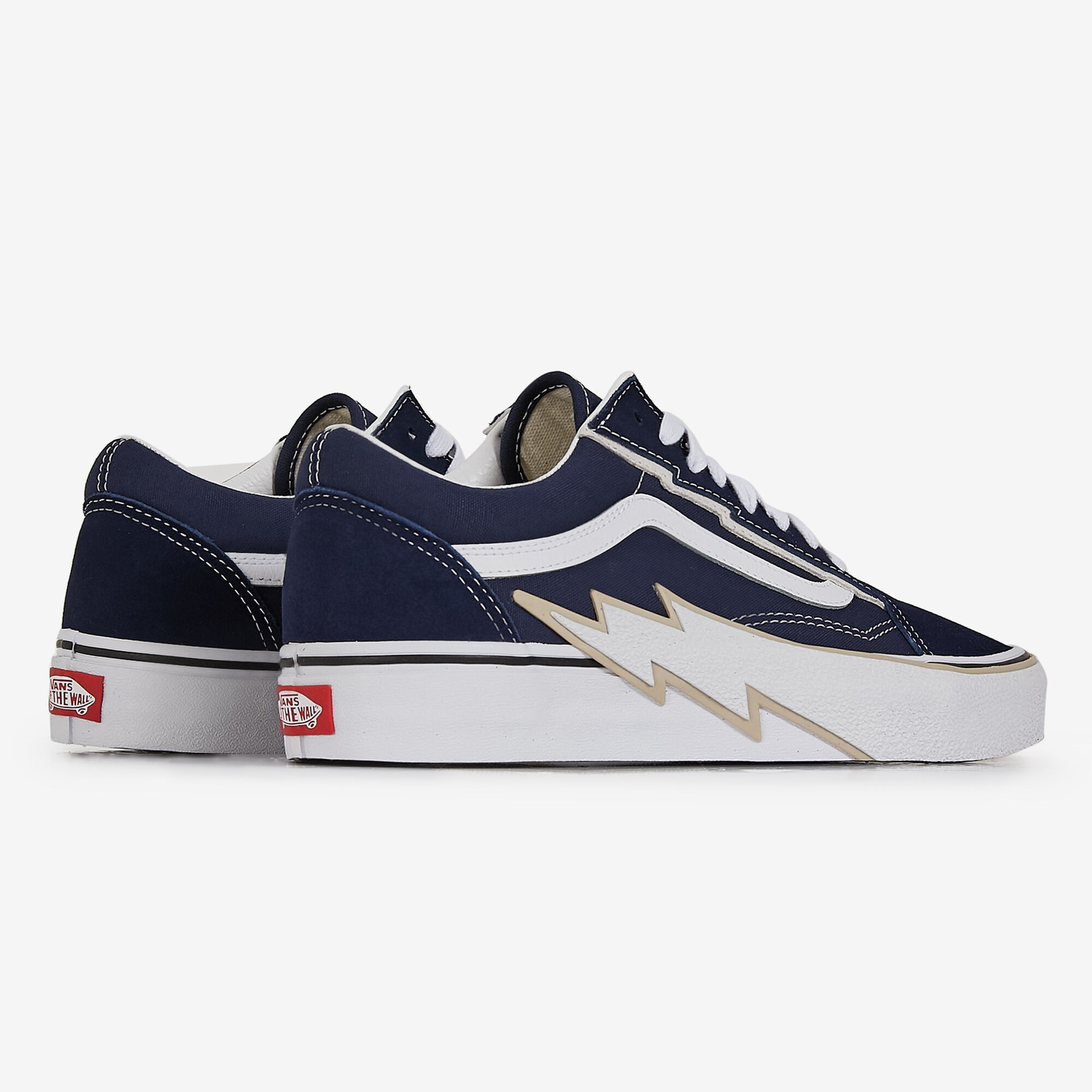 Vans lightning bolt blue sales