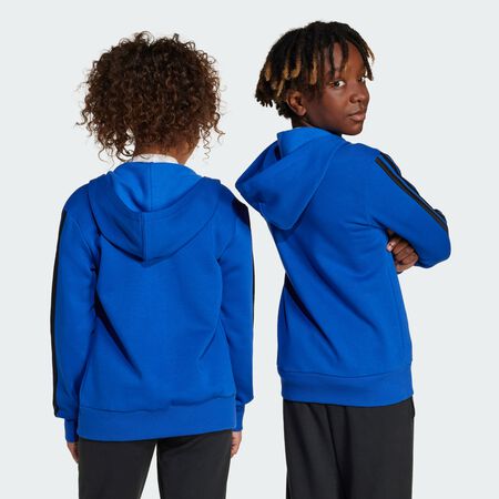 ADIDAS SPORTSWEAR Essentials Full-Zip Hoodie Kids Royal Blue / Black JUNIOR