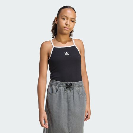ADIDAS ORIGINALS SLIM MINI RIB TANK TOP Black JUNIOR