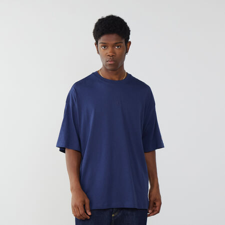 CHAMPION TEE SHIRT CENTERED SMALL LOGO NAVY BLUE MEN