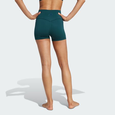 ADIDAS ORIGINALS All-Me Sculpt Booty Short Leggings Aurora Ivy WOMEN