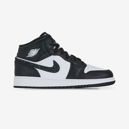 JORDAN air jordan 1 AIR JORDAN 1 MID PANDA ELEPHANT NOIR/BLANC JUNIOR