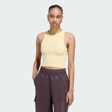 Débardeur à bord-côte Essentials : Orange Tint