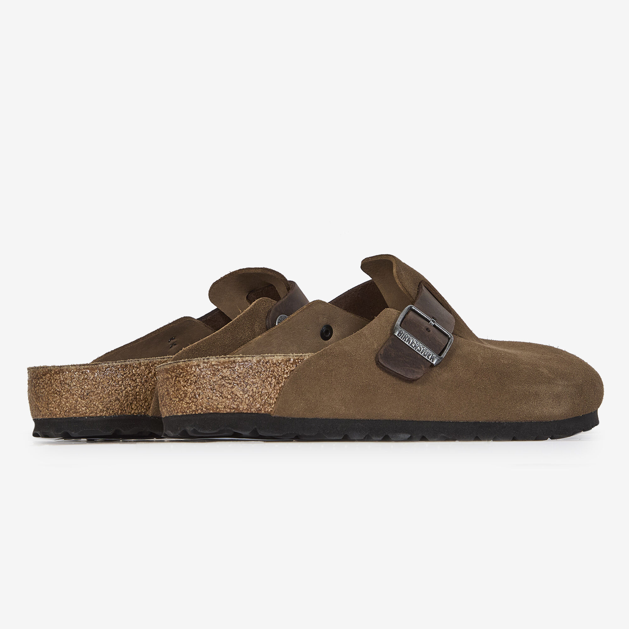 BIRKENSTOCK BOSTON LEATHER MIX DARK TEA BROWN - SNEAKERS MEN