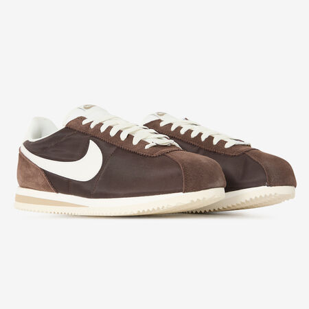 NIKE cortez CORTEZ NYLON MARRON/BLANC HOMME