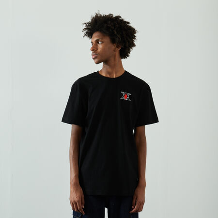 HUNTER X HUNTER EMBROIDERED LOGO HXH T-SHIRT BLACK MEN