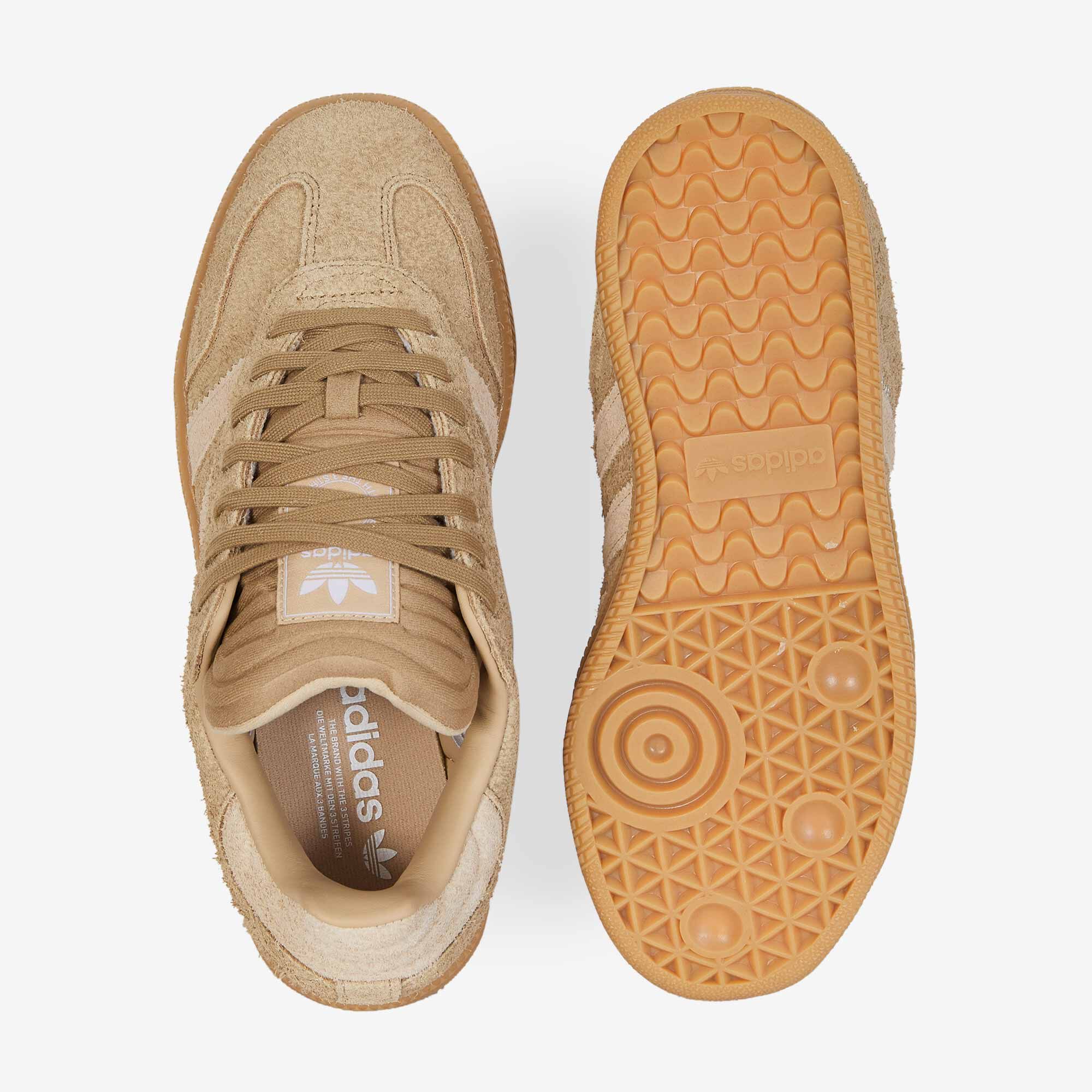 ADIDAS ORIGINALS SAMBA XLG SUEDE BEIGE/GUM SNEAKERS MEN
