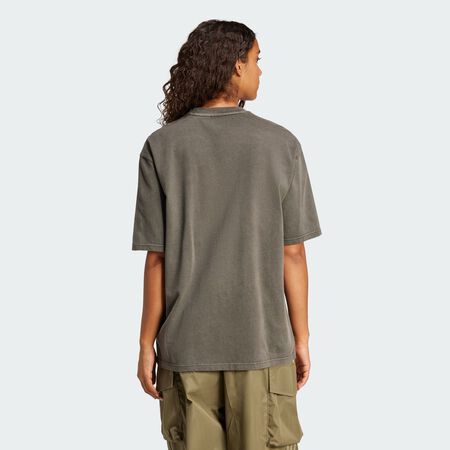 ADIDAS ORIGINALS T-shirt oversize délavé smokey grey FEMME