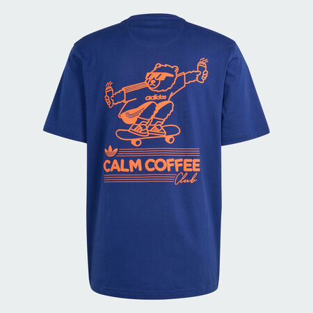 ADIDAS ORIGINALS Calm Coffee Bear Graphic Tee Dark Blue MEN