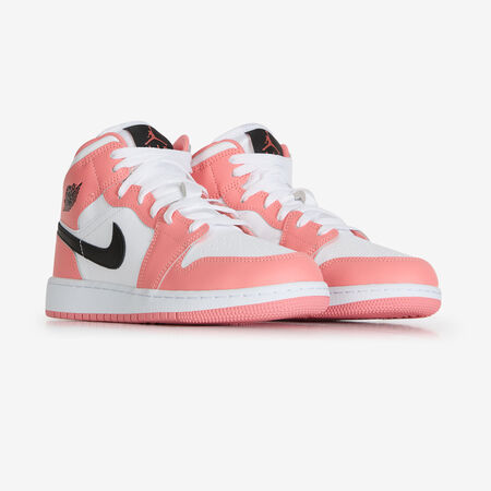 JORDAN air jordan 1 AIR JORDAN 1 MID WHITE/PINK JUNIOR