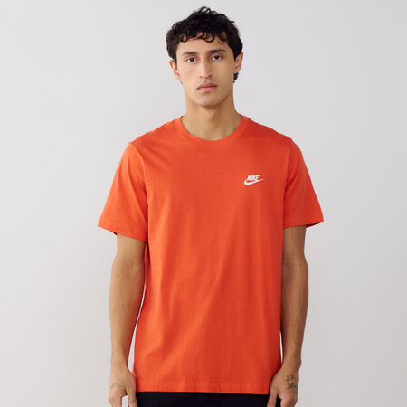NIKE TEE SHIRT CLUB ORANGE/WHITE MEN