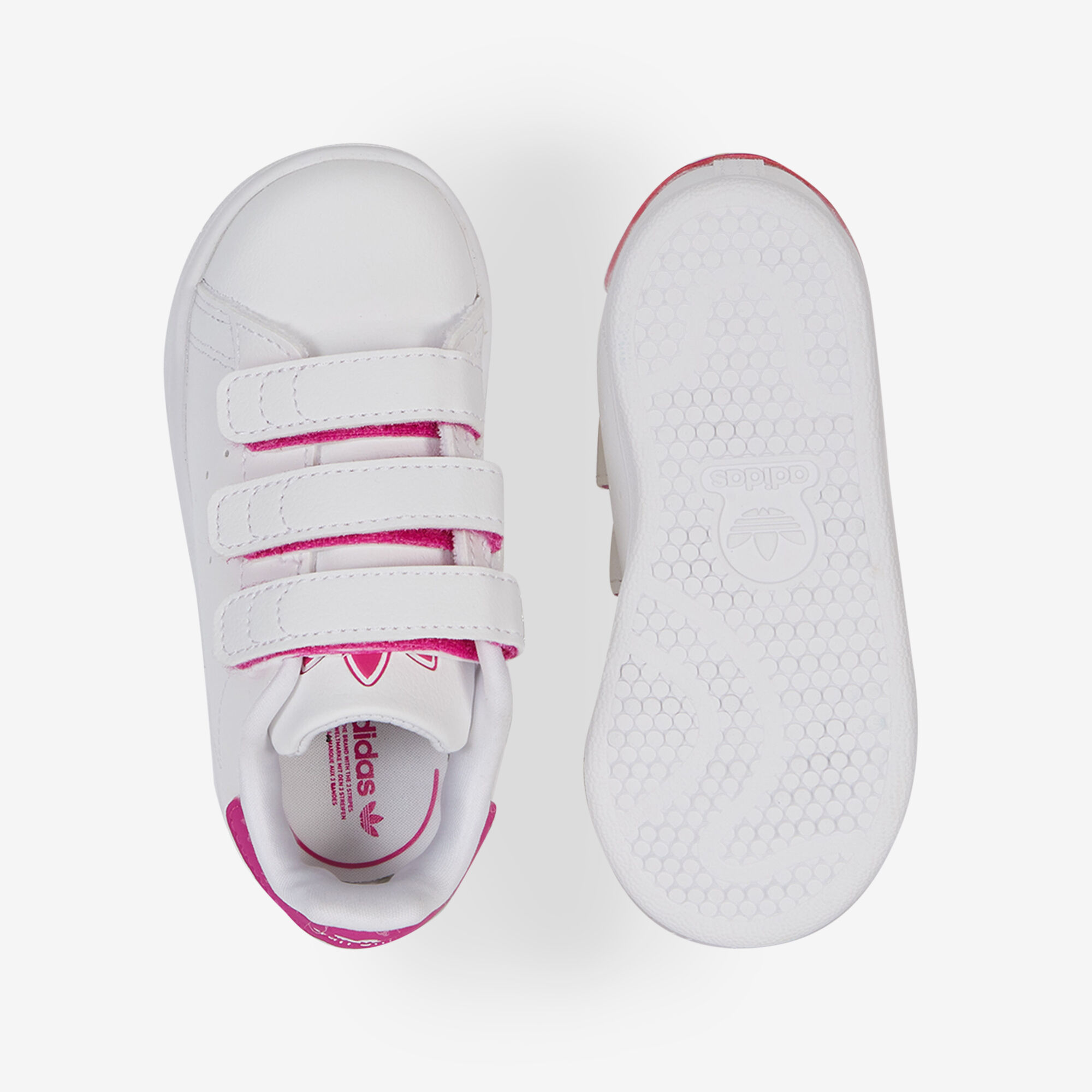 ADIDAS ORIGINALS STAN SMITH CF SNEAKERS ENFANT BLANC ROSE SCRATCH Courir