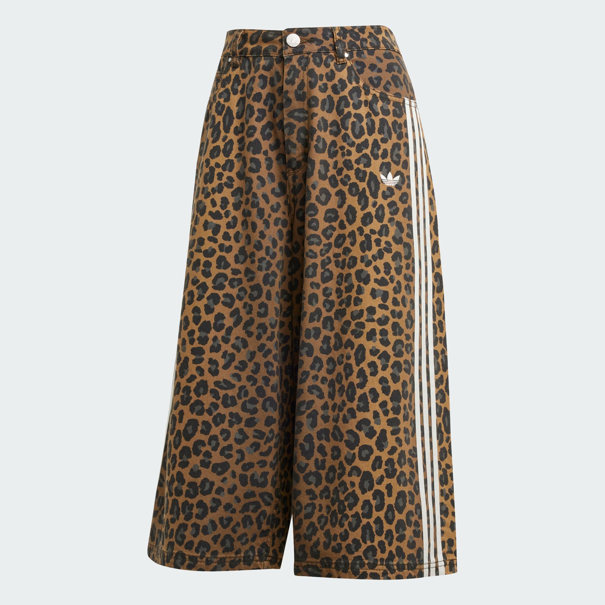 Adidas★Denim Bermuda Shorts デニム バミューダ レオパード adidas Originals Denim Bermuda Shorts - Multicolor | Free