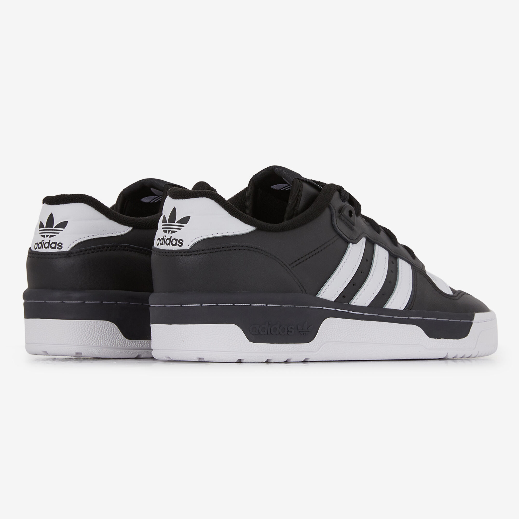 Mens adidas shoes black and white hot sale