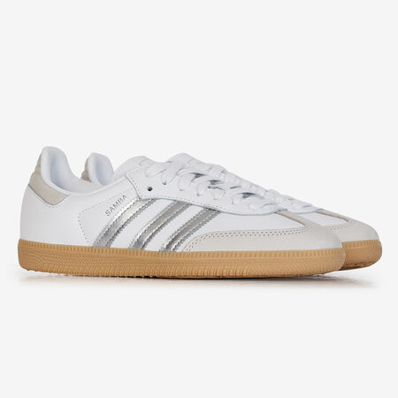 ADIDAS ORIGINALS samba SAMBA OG BLANC/ARGENT FEMME