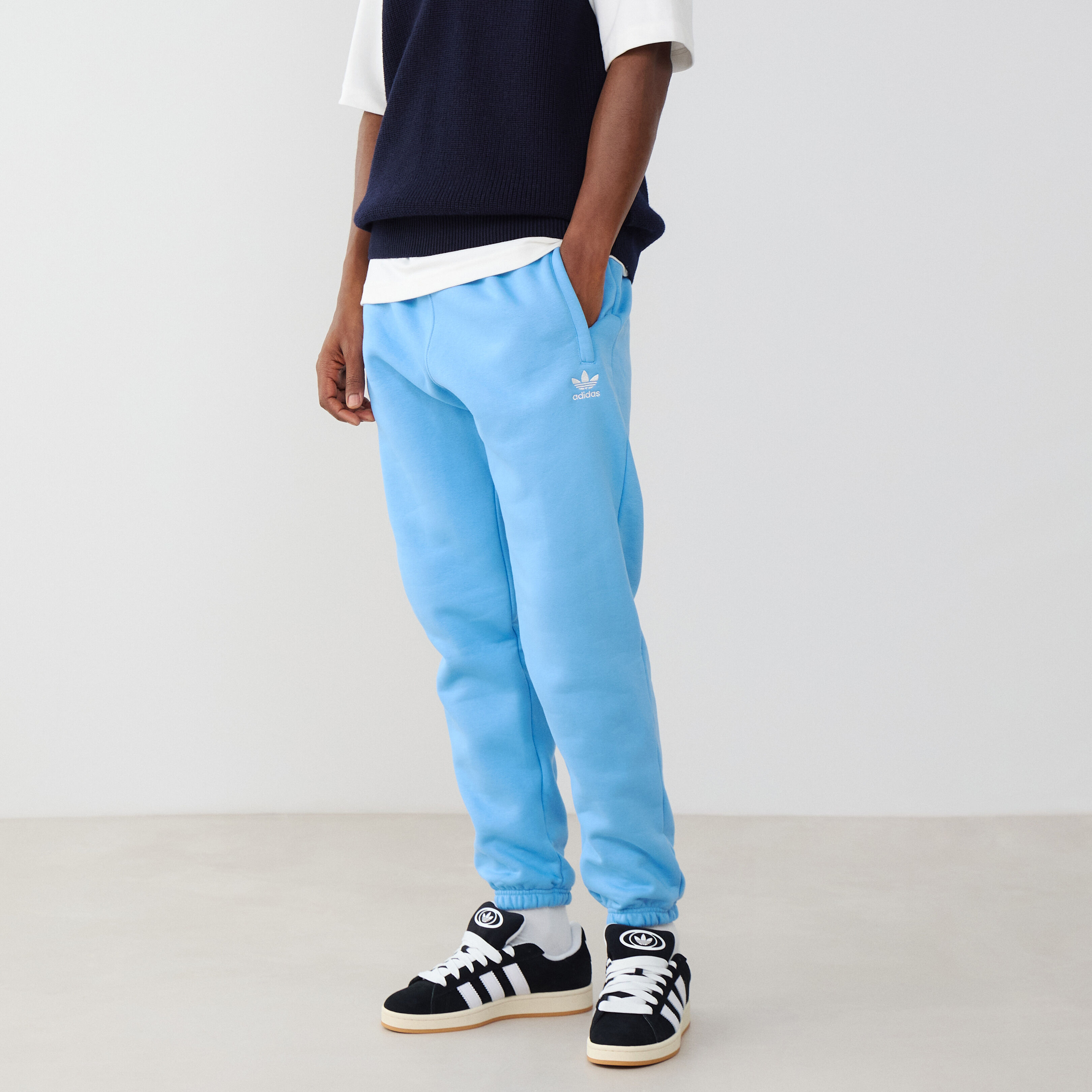 Mens blue adidas joggers online