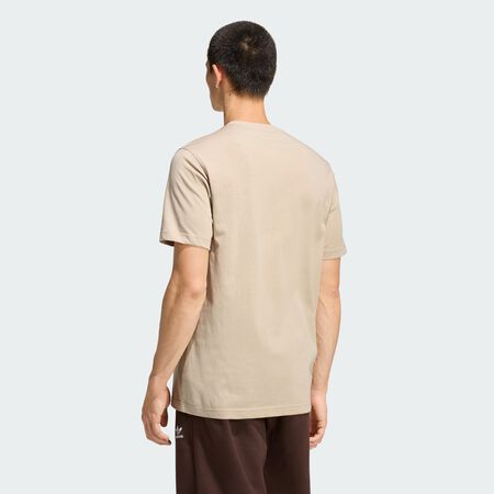 ADIDAS ORIGINALS TEE SHIRT ESSENTIAL BEIGE HOMME