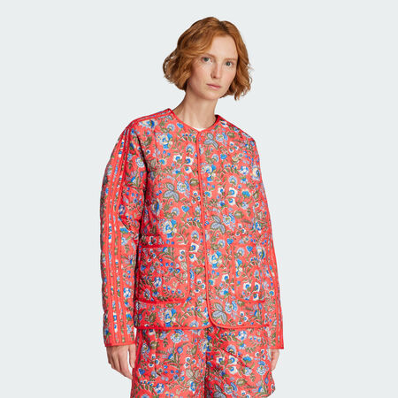 ADIDAS ORIGINALS Veste adidas Originals x Liberty London Quilted Semi Lucid Red / Multicolor FEMME