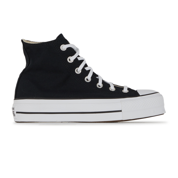 CONVERSE CHUCK TAYLOR ALL STAR LIFT HI NOIR/BLANC - SNEAKERS FEMME